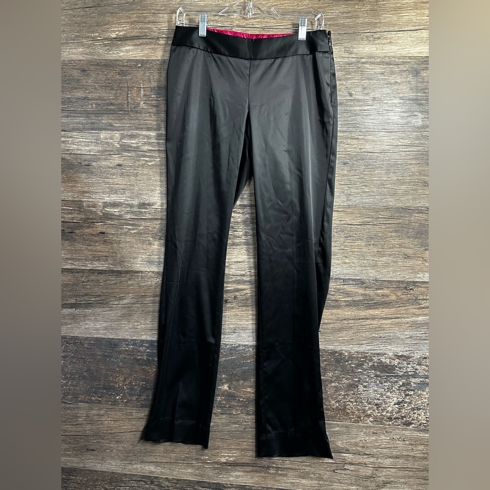 White House Black Market Black Trousers Professional Slim Straight-Leg